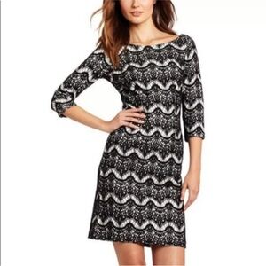 Lilly Pulitzer Black and White Lace Dress
